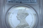 Great Britain Gothic Crown Portrait Ag 2oz The Great Engravers First Strike