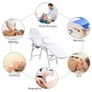 Mobile Foldable Cosmetics Treatment Massage Table Bed Relaxing Therapy Couch Adjustable Space-Saving Image 5