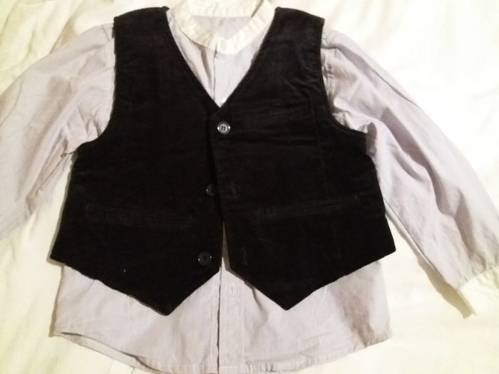 Boys shirt and waistcoat set Age 2-3