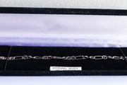 Vintage 925 Sterling Silver Figaro Link Chain Bracelet (in original box) length 7,5" - 5,2g