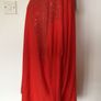 BNWTS Ladies orange Jumper Feather Jewelled shoulders M/L Oversized Includes Postage Image 5