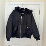 Zara TRF Reversible Faux Fur Women's Bomber Jacket in Black - size XS Image 4