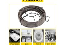 main image for ad BRAND NEW Household Drain Pipe Dredger Brush Extension Spring 15M(9.5mm)