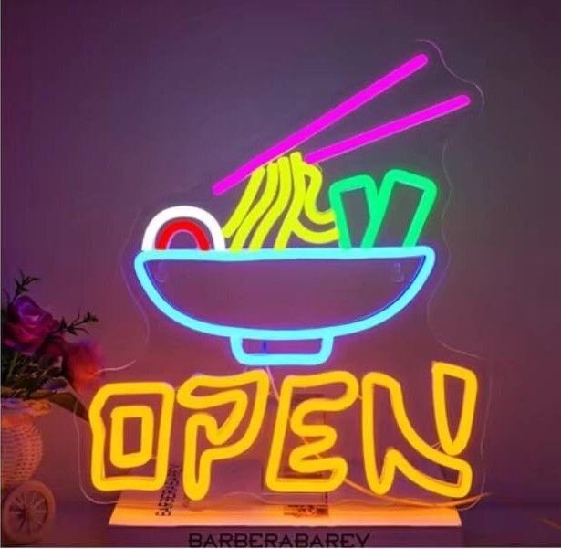 Custom LED Neon Sign - Any Logo, Word or Design, Acrylic Backed