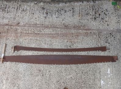 Two Vintage Crosscut Saws