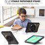 ProCase Rugged Case for Galaxy Tab 8.7 Inch A11 2025 & Samsung A9 2023, Heavy Duty Shockproof Rugged Cover with Hand Strap 360 Degree Rotatable Kickstand Protective for Galaxy Tab A11 (LTE) 5G -Black Image 4