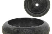 Sink 40x12 cm Marble Black