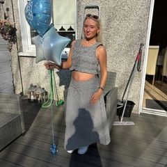 Primark gingham top and skirt co ord
