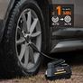 Tyre Inflator Air Compressor 12V, Portable Electric Car Tyre Pump with Tyre Pressure Gauge, Auto-Stop Car Air Pump with Valve Adaptors and LED Light, Car Accessories (FREE SHIPPING) Image 5