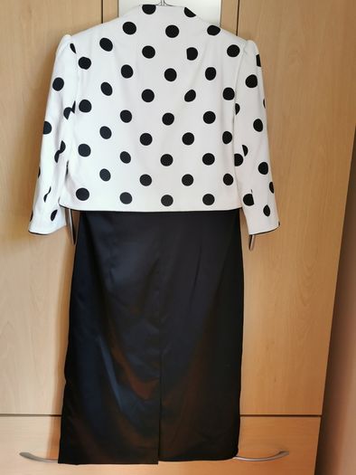 Berkertex black dress 2 piece set UK 12