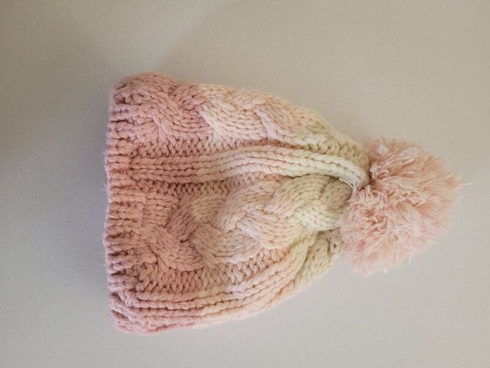 Pink baby winter hat newborn