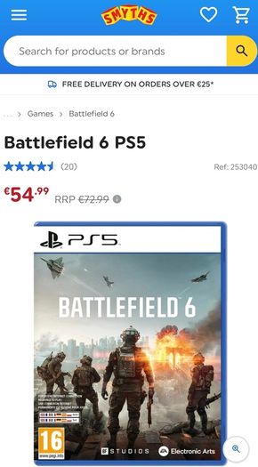 Brand New-ps5-battlefield 6 Sealed Game