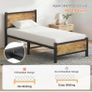 3ft Single Bed Frame, Single Bed with Heavy Duty Metal Slats Support Under-Bed Storage, Noise Free, Easy Assembly, No Box Spring Needed Image 5