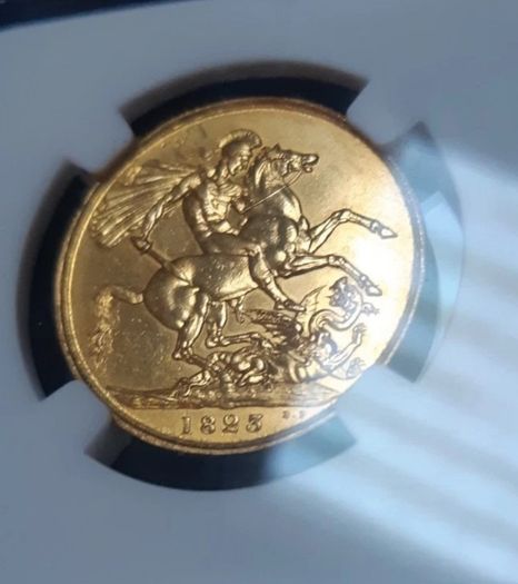 1823 Two Pounds British Double Gold Sovereign Great Britain King George IV