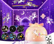 Remote Night Light Projector & Room Decor, 15 Films, 15 White Noises/Lullabies Moon Star Projector Night Light, USB Rechargeable Night Light Projector, Portable Sound Machine Star Light Projector Lamp, Kawaii Gift Halloween, Christmas Gift