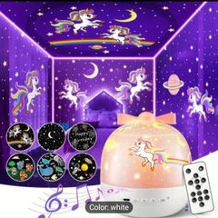 Remote Night Light Projector & Room Decor, 15 Films, 15 White Noises/Lullabies Moon Star Projector Night Light, USB Rechargeable Night Light Projector, Portable Sound Machine Star Light Projector Lamp, Kawaii Gift Halloween, Christmas Gift