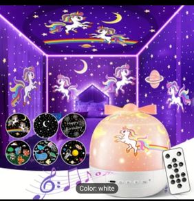 Remote Night Light Projector & Room Decor, 15 Films, 15 White Noises/Lullabies Moon Star Projector Night Light, USB Rechargeable Night Light Projector, Portable Sound Machine Star Light Projector Lamp, Kawaii Gift Halloween, Christmas Gift