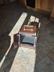 antique coal scuttle