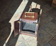 antique coal scuttle
