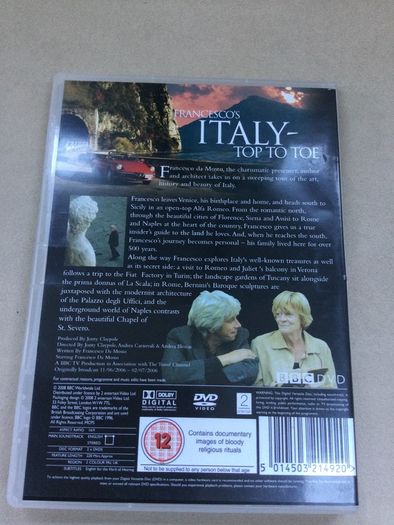 bbc francescos italy tip to toe travel dvd