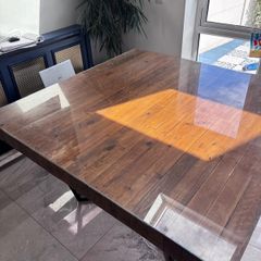 dining table, bench and coffee table