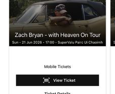 Zach Bryan Tickets Cork