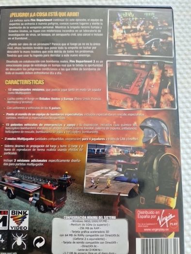 PC Cd Rom Fire Department 3 Games Original