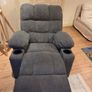 Heated Massage Recliner Chair with Cup Holders and Rocking Function In Excellent Condition Image 2