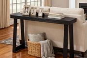 118 cm Console Table, Modern Desk Behind the Couch, Wooden Rectangle Entrance Desk, Narrow Long Sofa Table