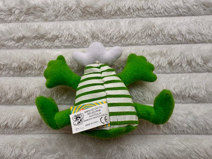 Vintage Rare Moose Smelly Bellys Spizza Spearmint Plush approx. 9.5 cm. Used Please see photos