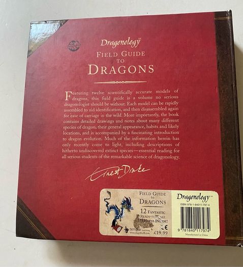 book Dragonology: Field Guide to Dragons signed by Ernest Drake first edition  2007