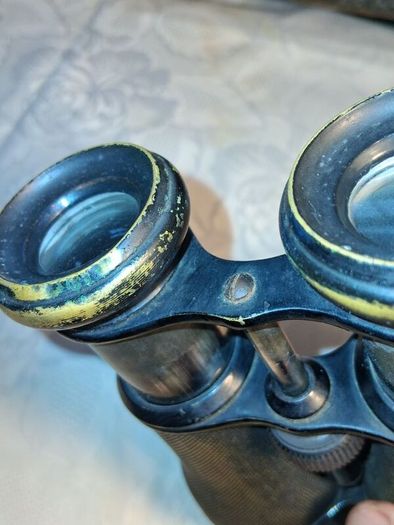 WW1 Era Binoculars In Original Case
