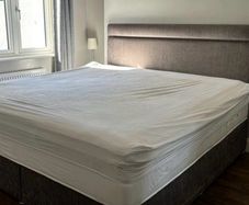 Super-king bed and mattress