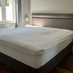Super-king bed and mattress