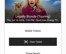 Legally Blonde Musical ticket swap