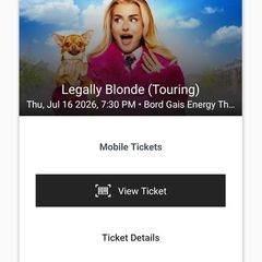 Legally Blonde Musical ticket swap