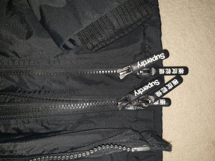 Superdry black Double  Black label size small