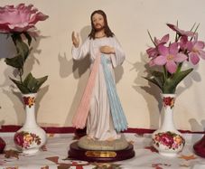 11.5 Inch Tall Florentine Collection Divine Mercy Jesus I Trust In You Religious Statue Made In Italy