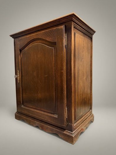 Early 20th Century French Country Oak Side Cabinet