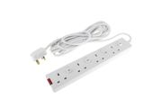 4 individually switched socket (5m) extension lead