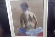 a lovely pastel painting of a lady signed ronnie o dowell