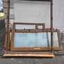 Golden Oak uPVC French Doors & Matching Window Set (Complete with Frames) Image 4