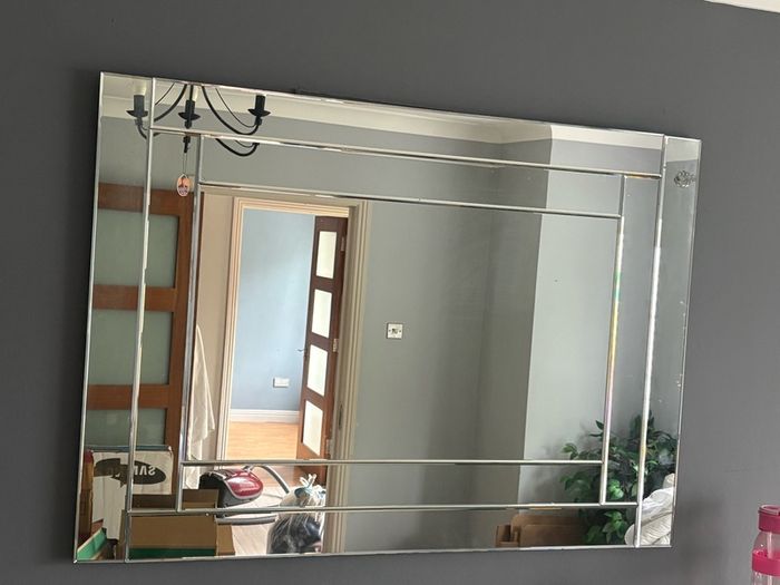 large bevelled mirror