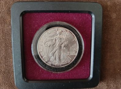2002 1oz .999 Silver Eagle (Slabbed)