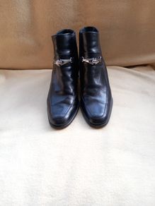 Bally Black All Leather Ankle Boots (39.5