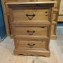 Pine Bed + mattress with FREE lockers and dresser for sale Image 5