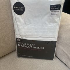 Pencil Pleat Blackout Lining