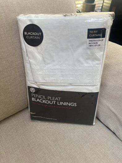 Pencil Pleat Blackout Lining