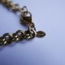 Vintage Gold Plated Monet Double Link Cable Charm Bracelet Length 7,5" Image 6