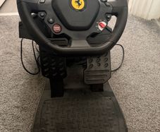 Ferrari steering wheel and peddle